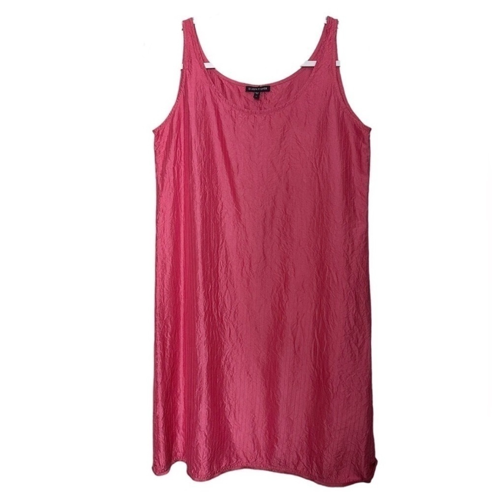 Eileen Fisher Silk Slip Midi Dress